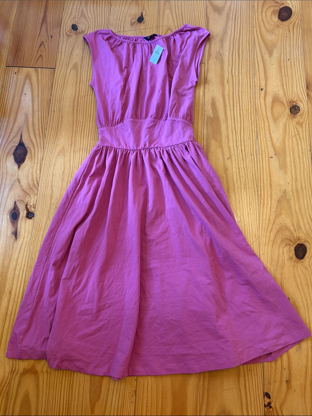 Banana Republic Rose Pink Cap-Sleeve Midi Dress